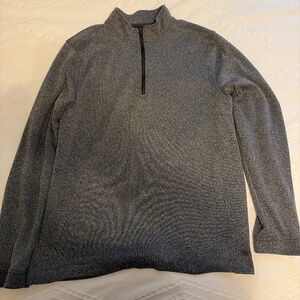 Rhone- Commuter 1/4 Zip Sweater- Heather Grey-L